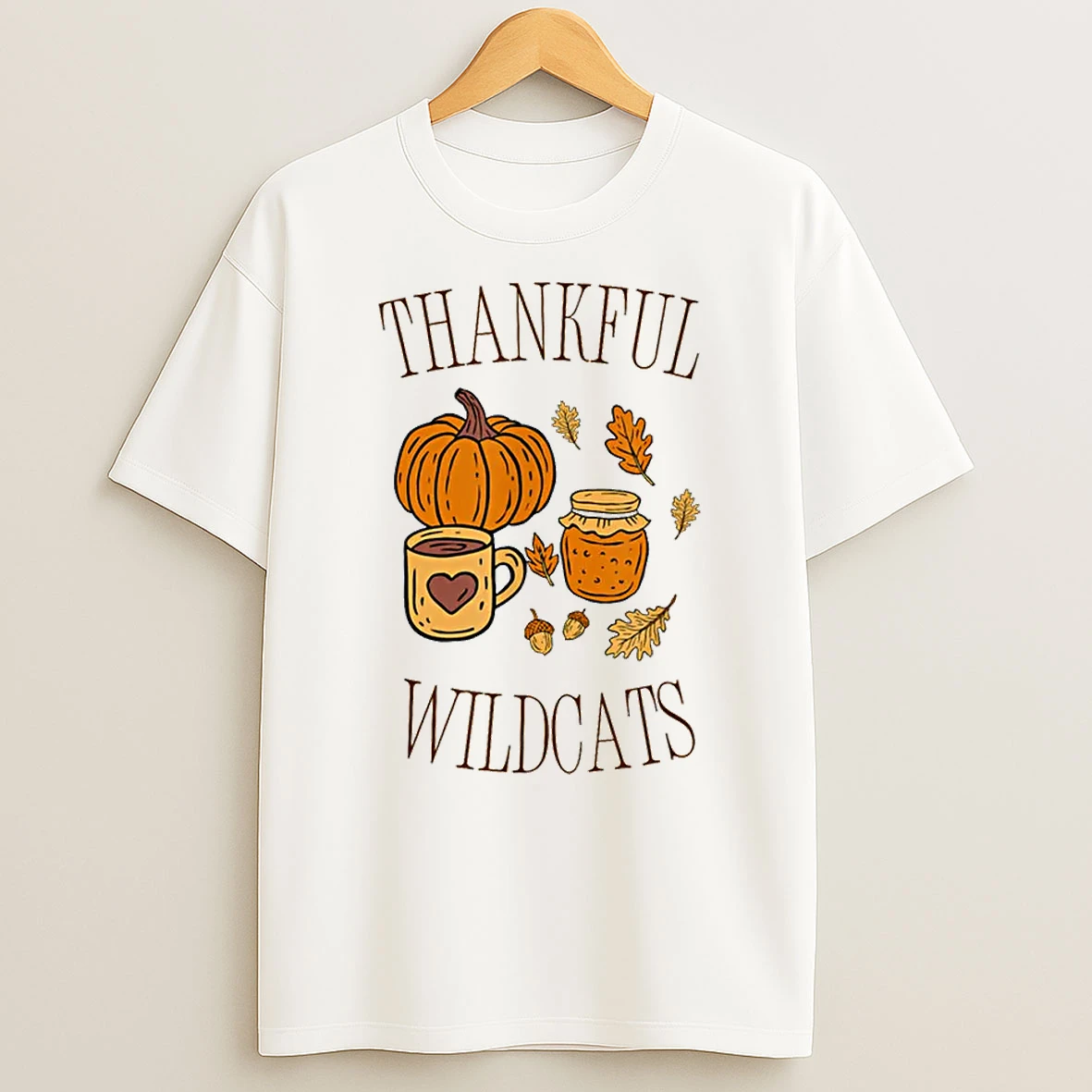 Thankful Wildcat Cute And Simple Shirts