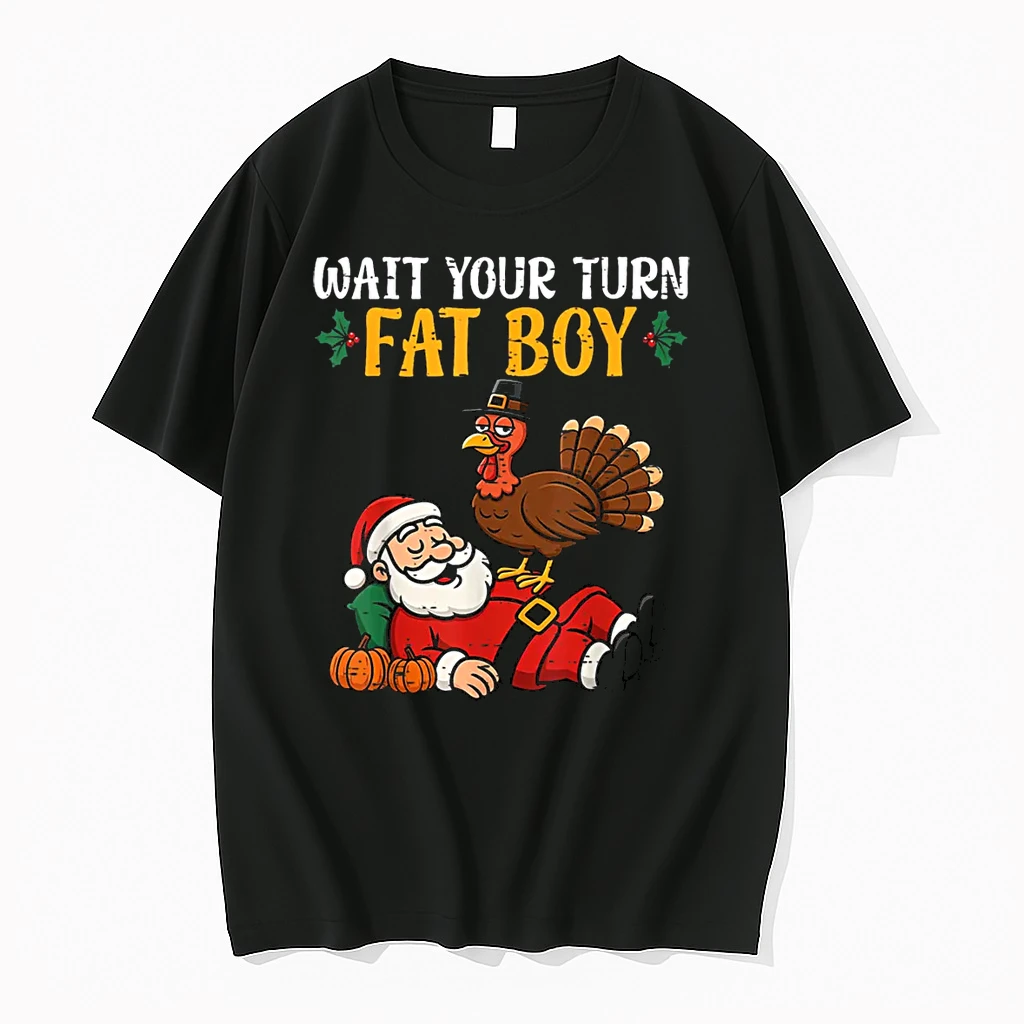 Thanksgiving Christmas Turkey Vs Santa Shirts