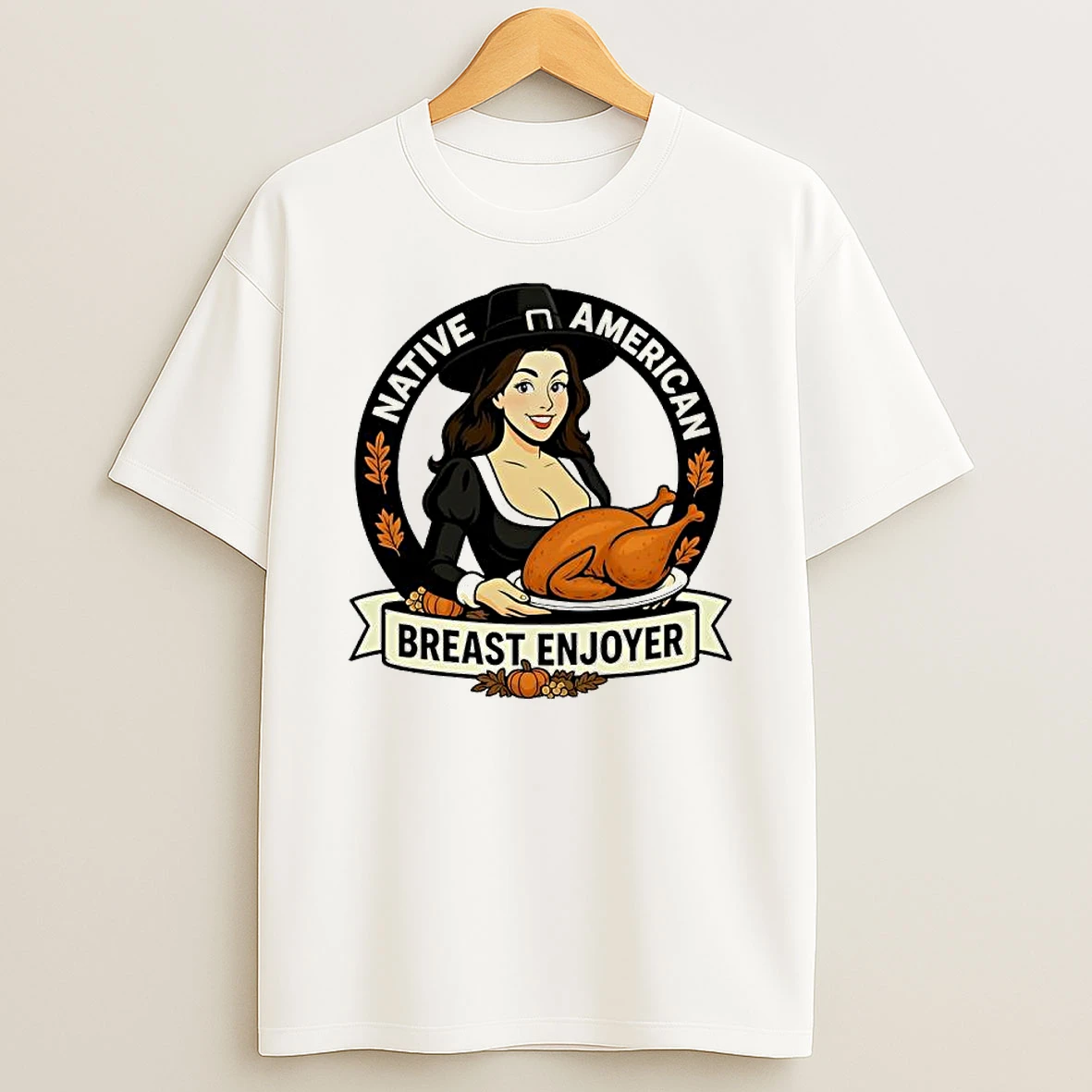 Thanksgiving Day Native American Breast Enjoyer Shirts