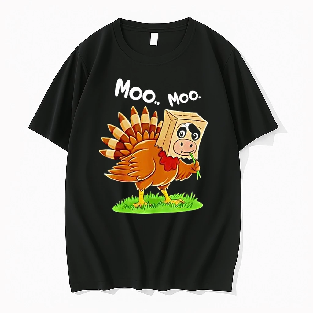 Thanksgiving Funny Turkey Cow Mask Moo Moo Shirts