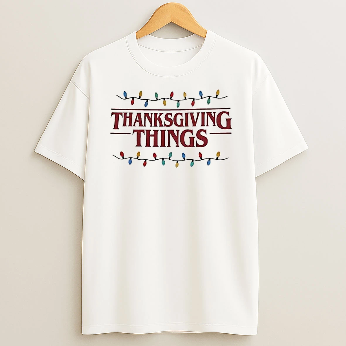 Thanksgiving Things Christmas Lights Shirts