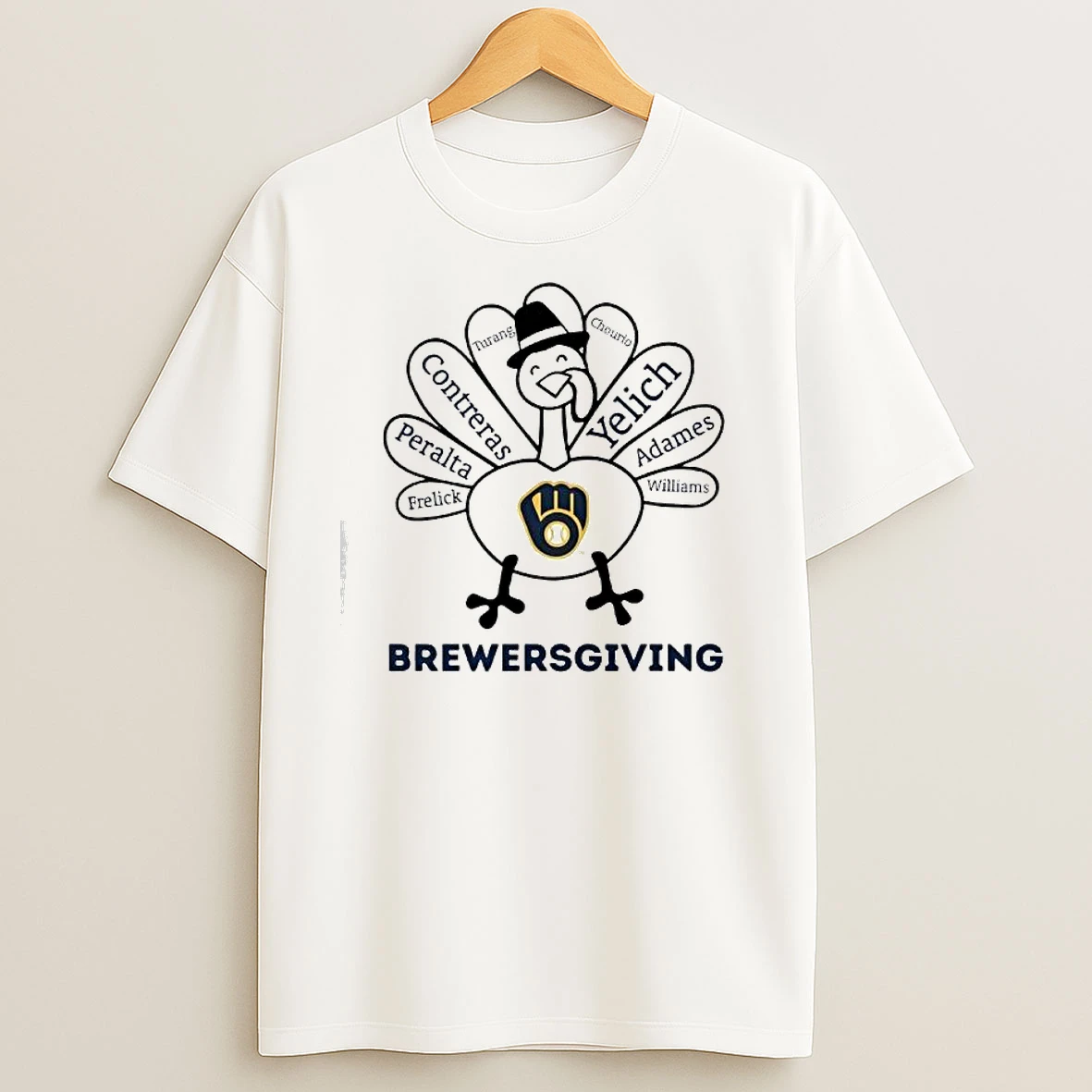 Thanksgiving With Milwaukee Brewers Heroes T Shirts