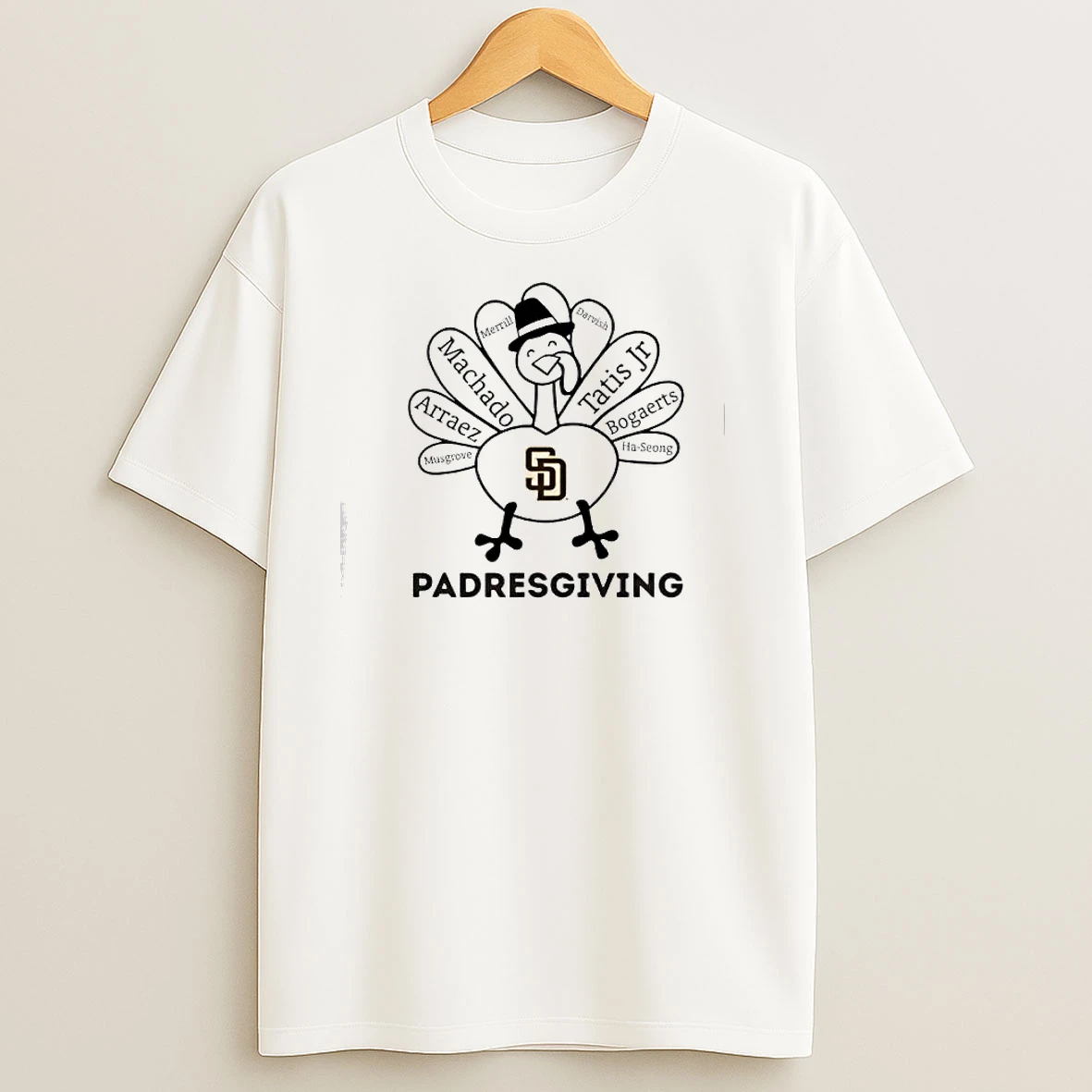 Thanksgiving With San Diego Padres Heroes T Shirts