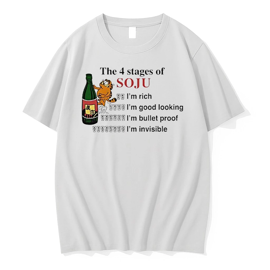 The 4 Stages Of Soju Im Rich Im Good Looking Im Bullet Proof Im Invisible Shirts