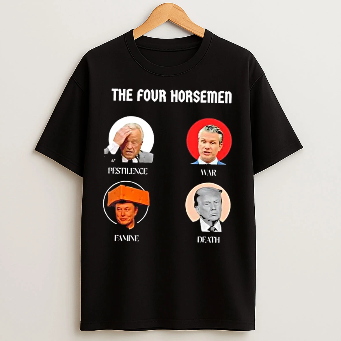 The 4 Horsemen Elon Musk Famine Trump Death T Shirts