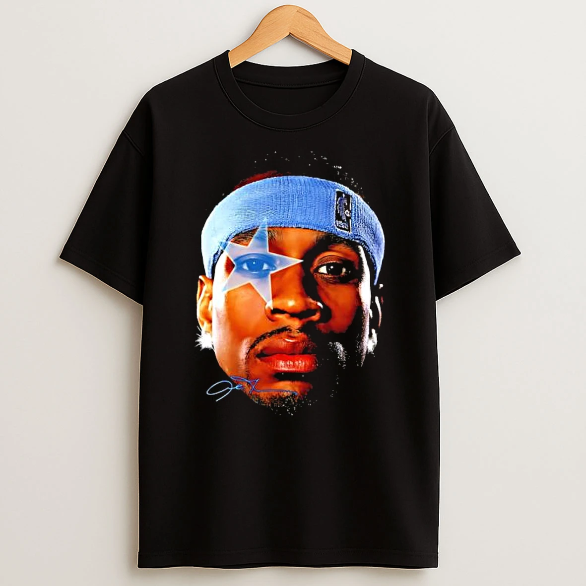 The Answer Iverson Star Face Graphic Signature Shirts