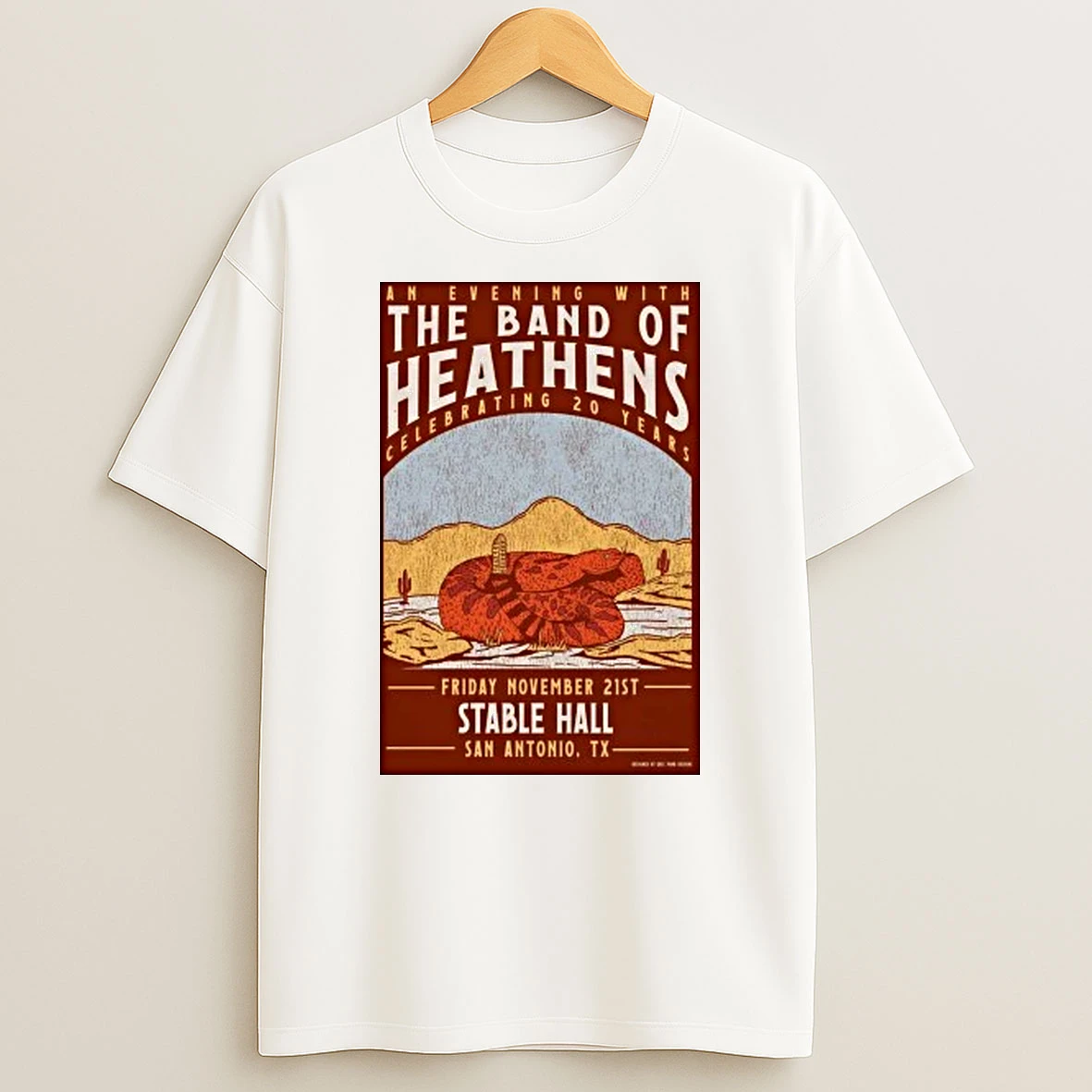 The Band Of Heathens Nov 21 2025 San Antonio Tx Shirts
