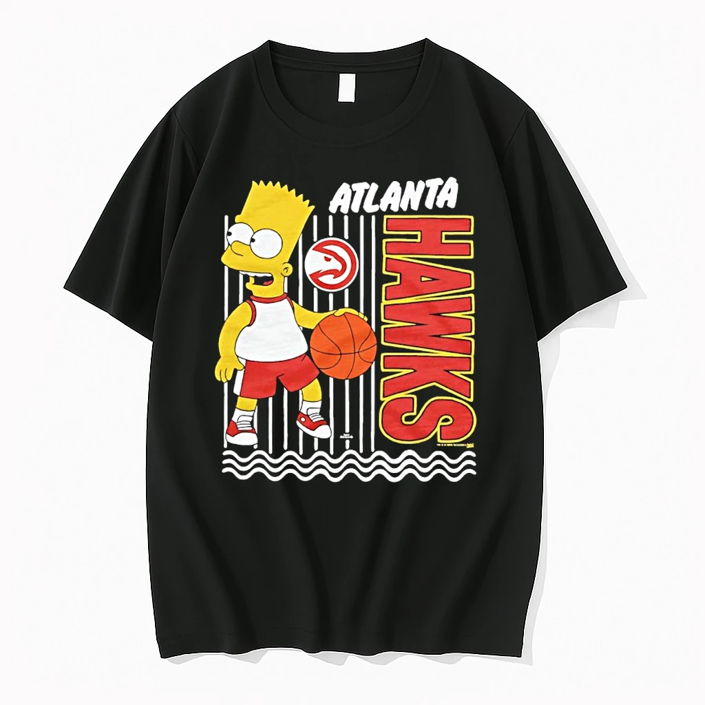 The Bart Simpson X Atlanta Hawks Basketball Shirts