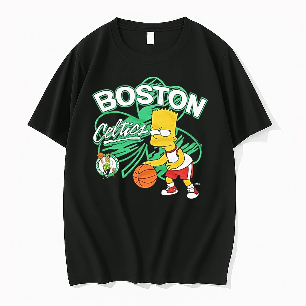 The Bart Simpson X Boston Celtics Basketball Shirts