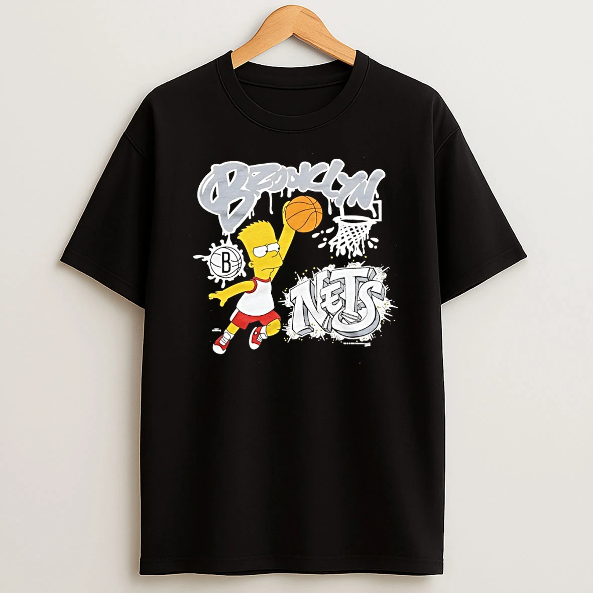 The Bart Simpson X Brooklyn Nets Basketball Shirts