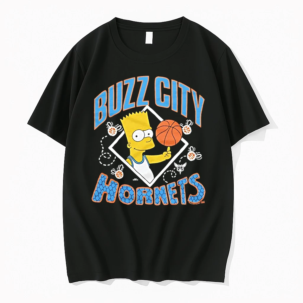 The Bart Simpson X Charlotte Hornets Basketball Shirts