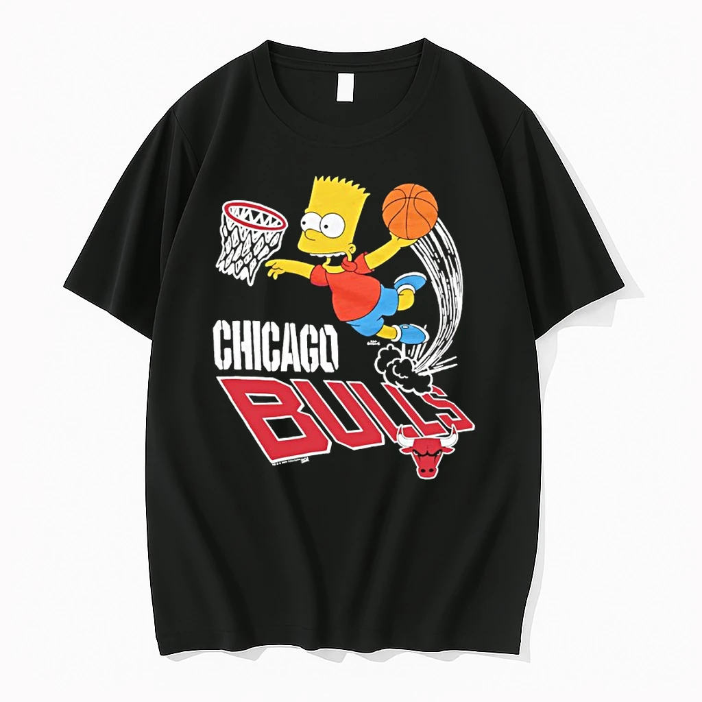 The Bart Simpson X Chicago Bulls Basketball Shirts