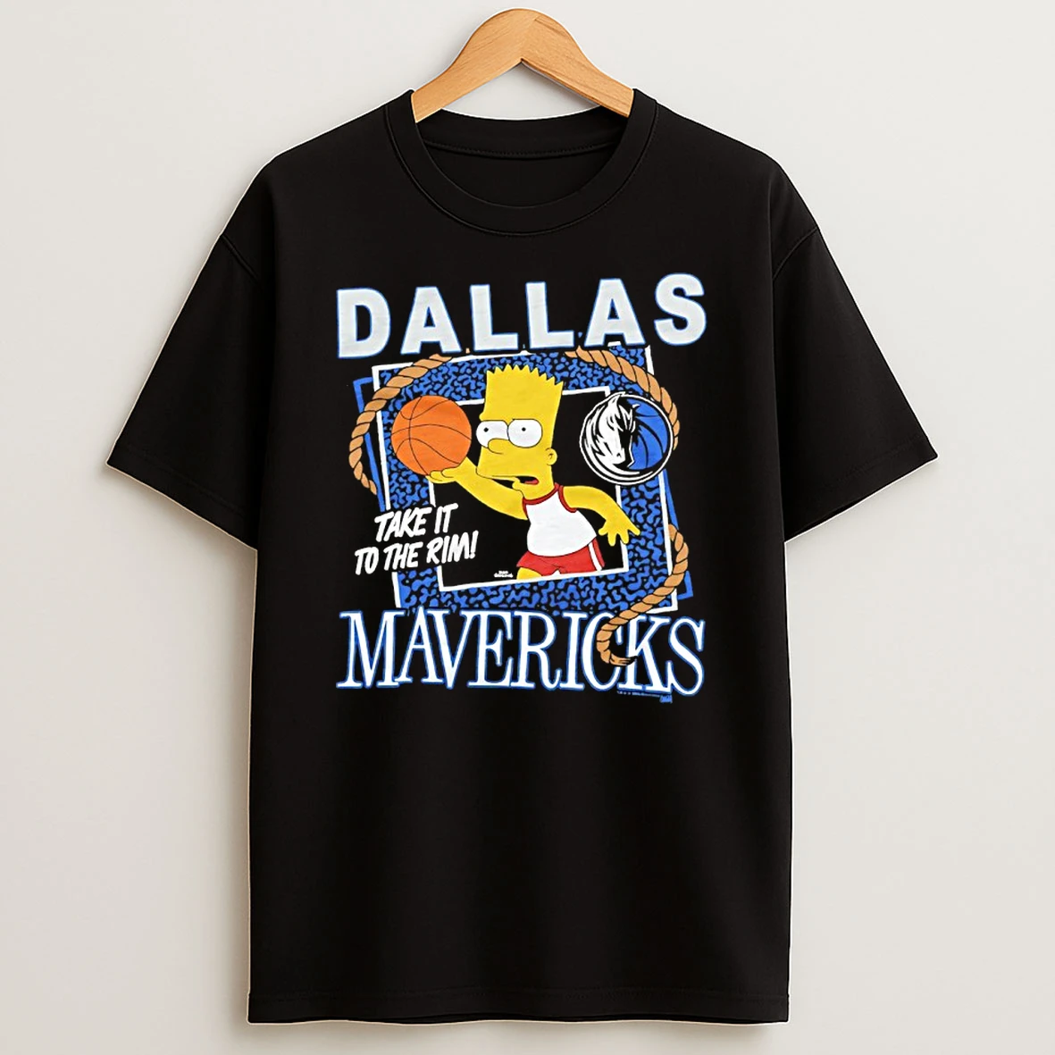 The Bart Simpson X Dallas Mavericks Take It To The Rim Shirts