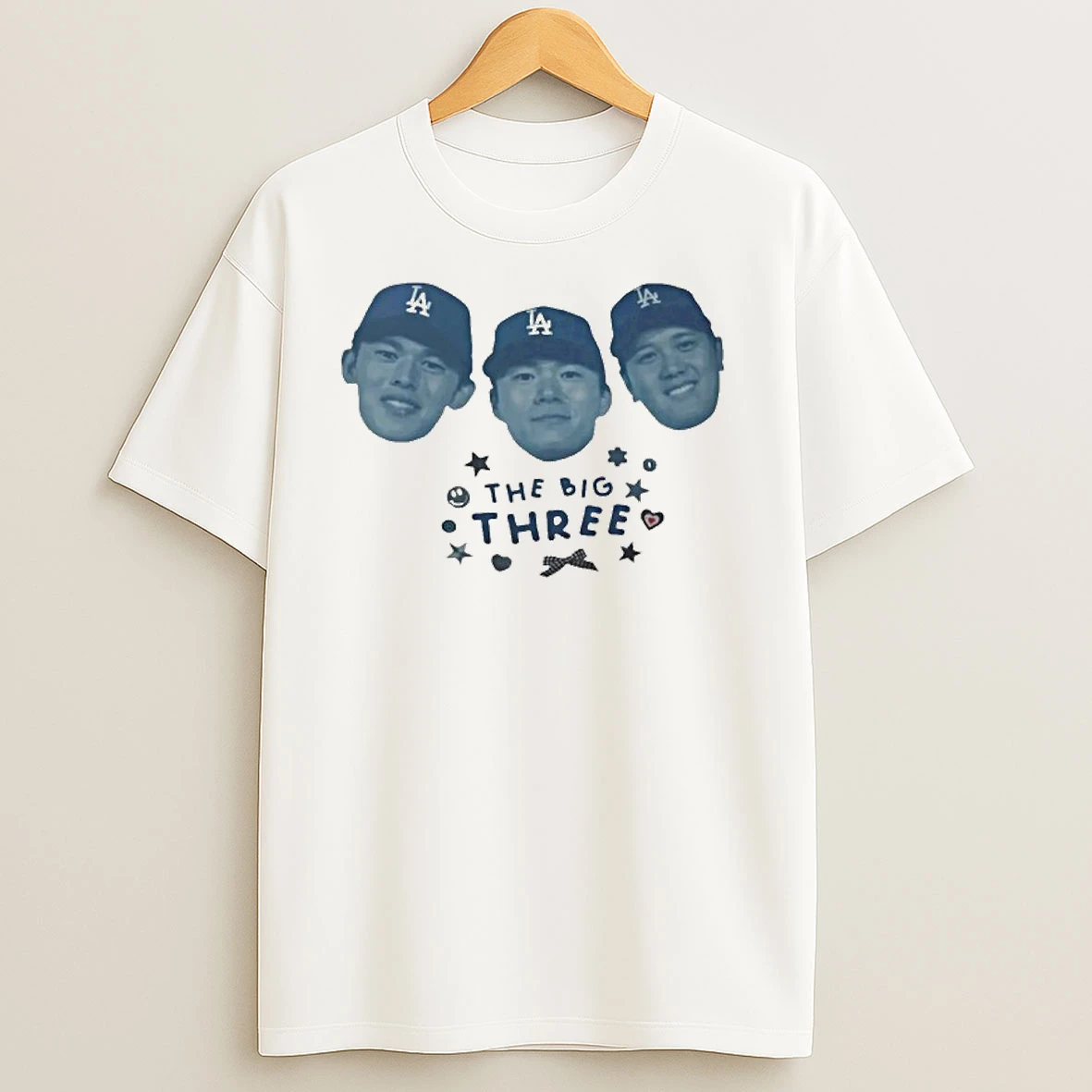 The Big Three Dodgers Players Ws Champions T Shirts