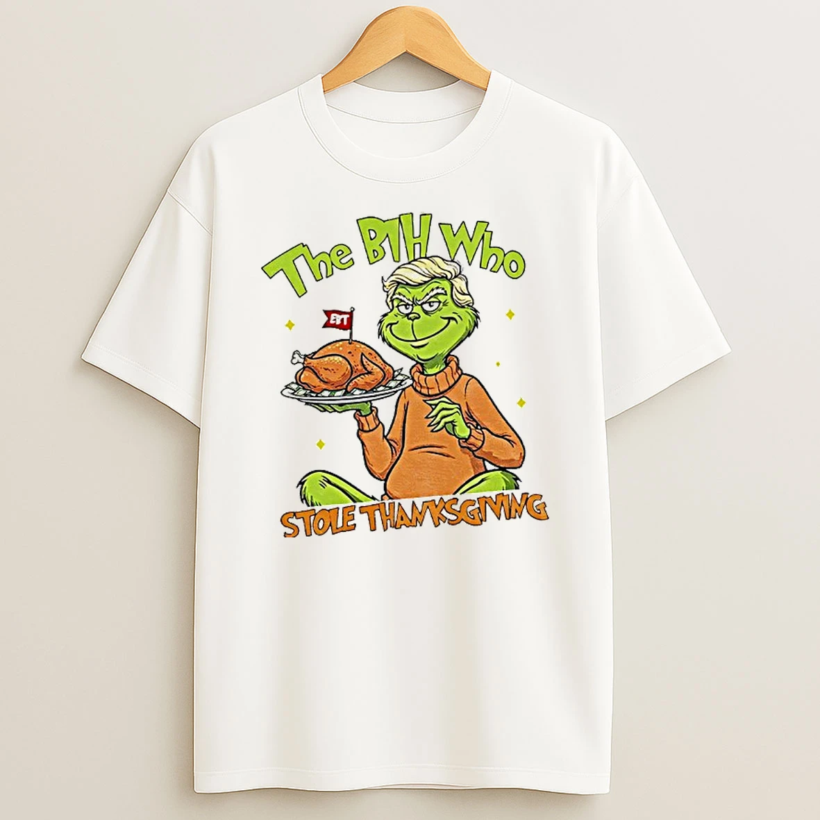 The Bih Who Stole Thanksgiving Trump Grinch Meme Shirts
