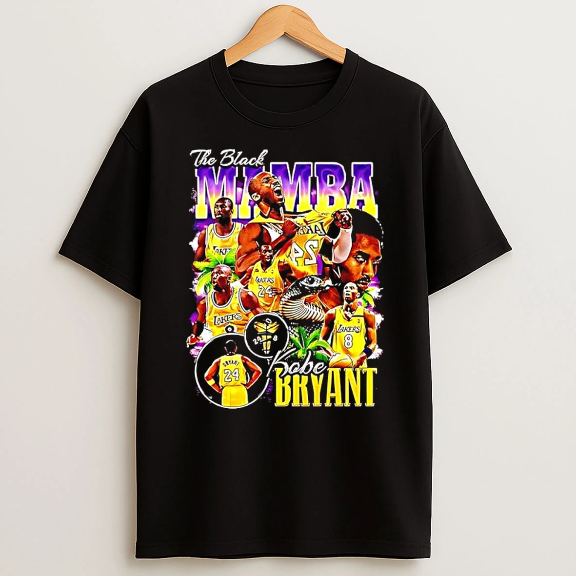 The Black Mamba Kobe Bryant La Lakers Graphic Shirts