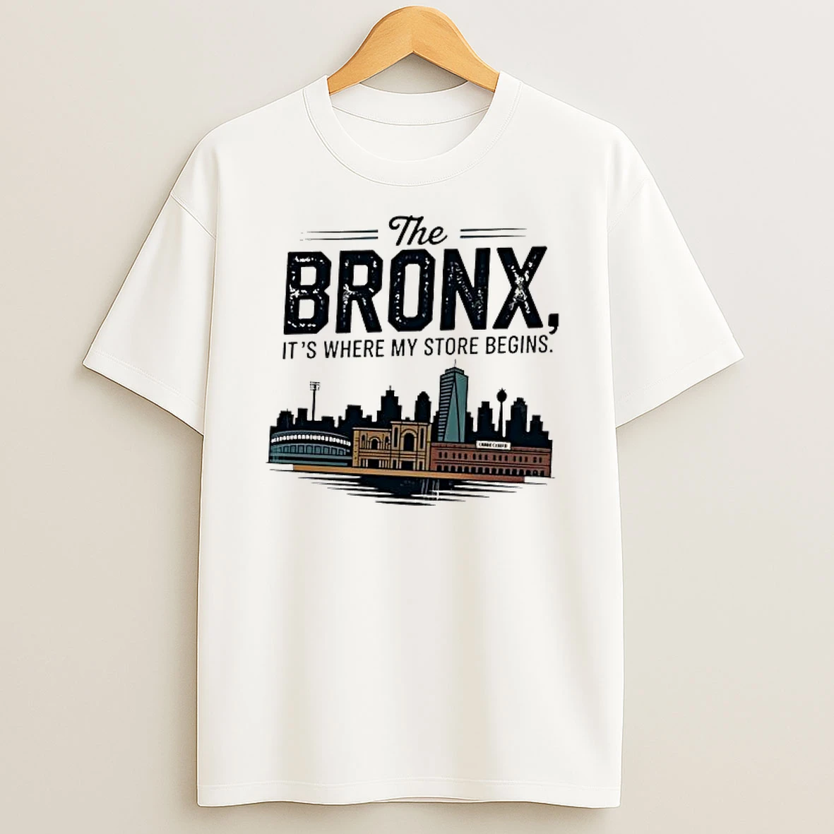 The Bronx Its Where My Store Begins Skyline Shirts