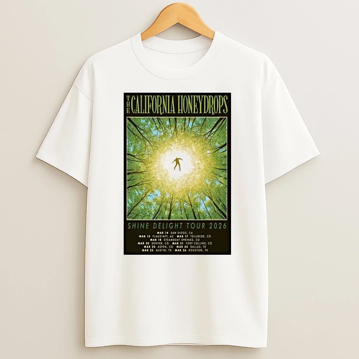 The California Honeydrops Shine Delight Tour March 2026 Shirts