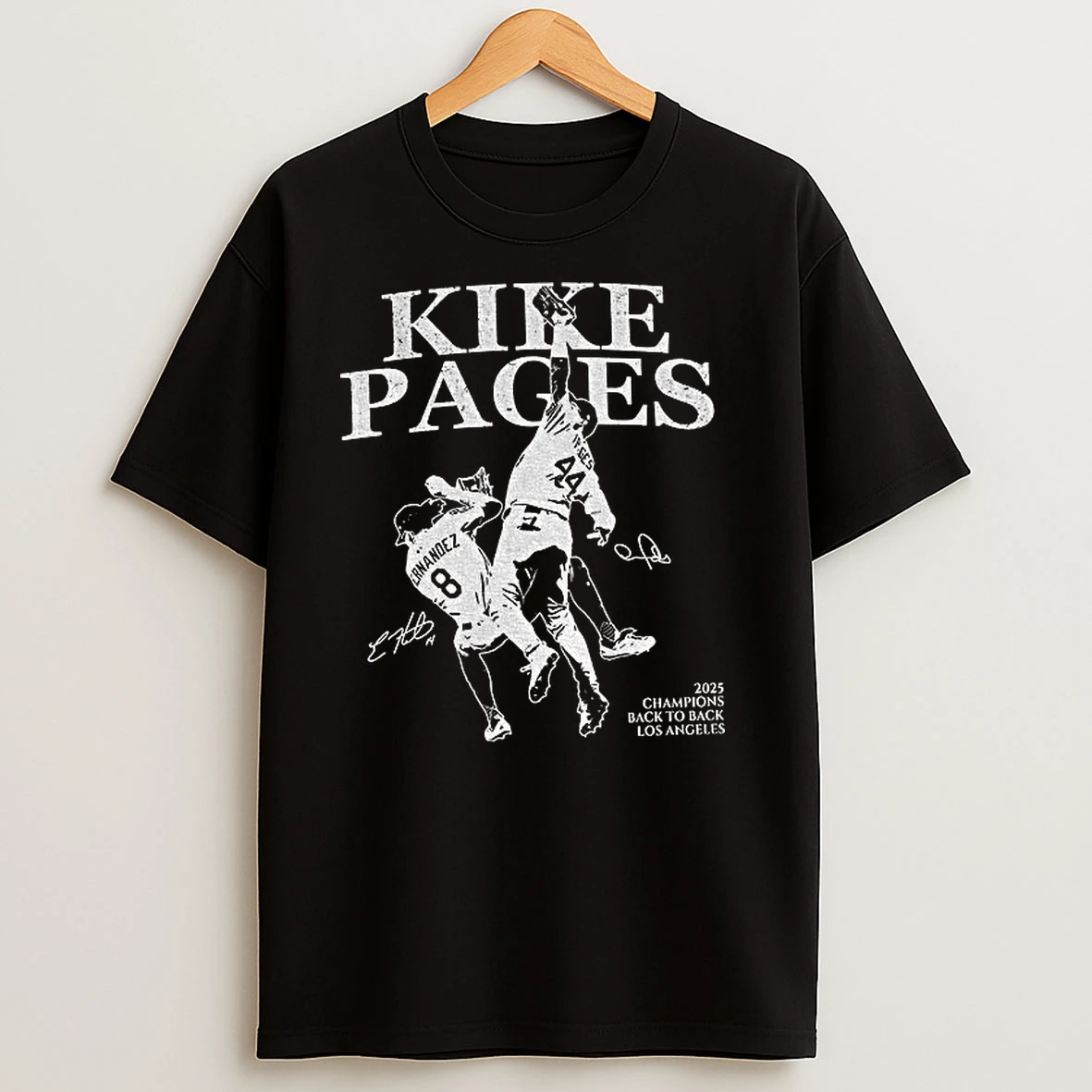 The Catch Los Angeles Champs Baseball Kike Pages Signature 2025 Champions Back To Back T Shirts