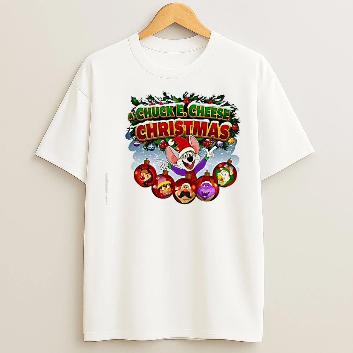 The Chuck E Cheese Christmas Special Graphic T Shirts