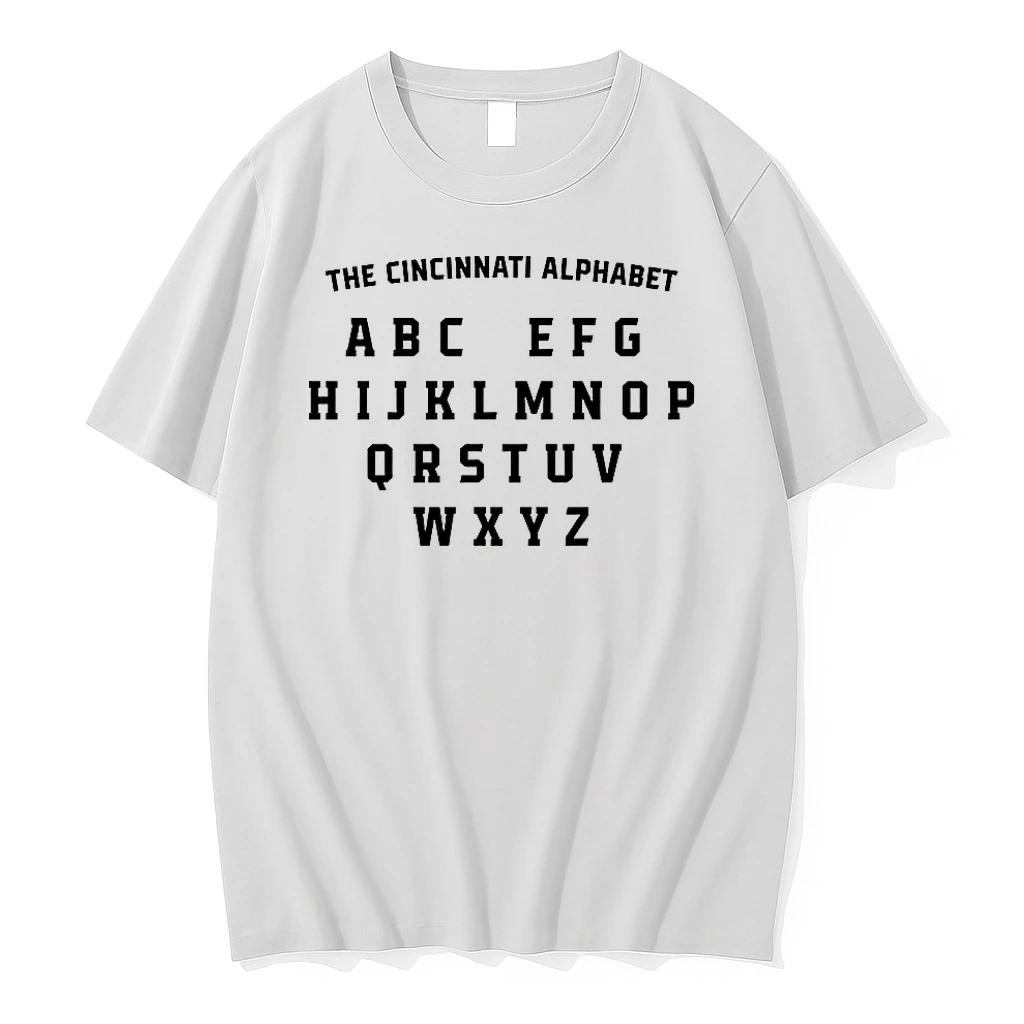 The Cincinnati Alphabet Heart Shaped Letters Shirts
