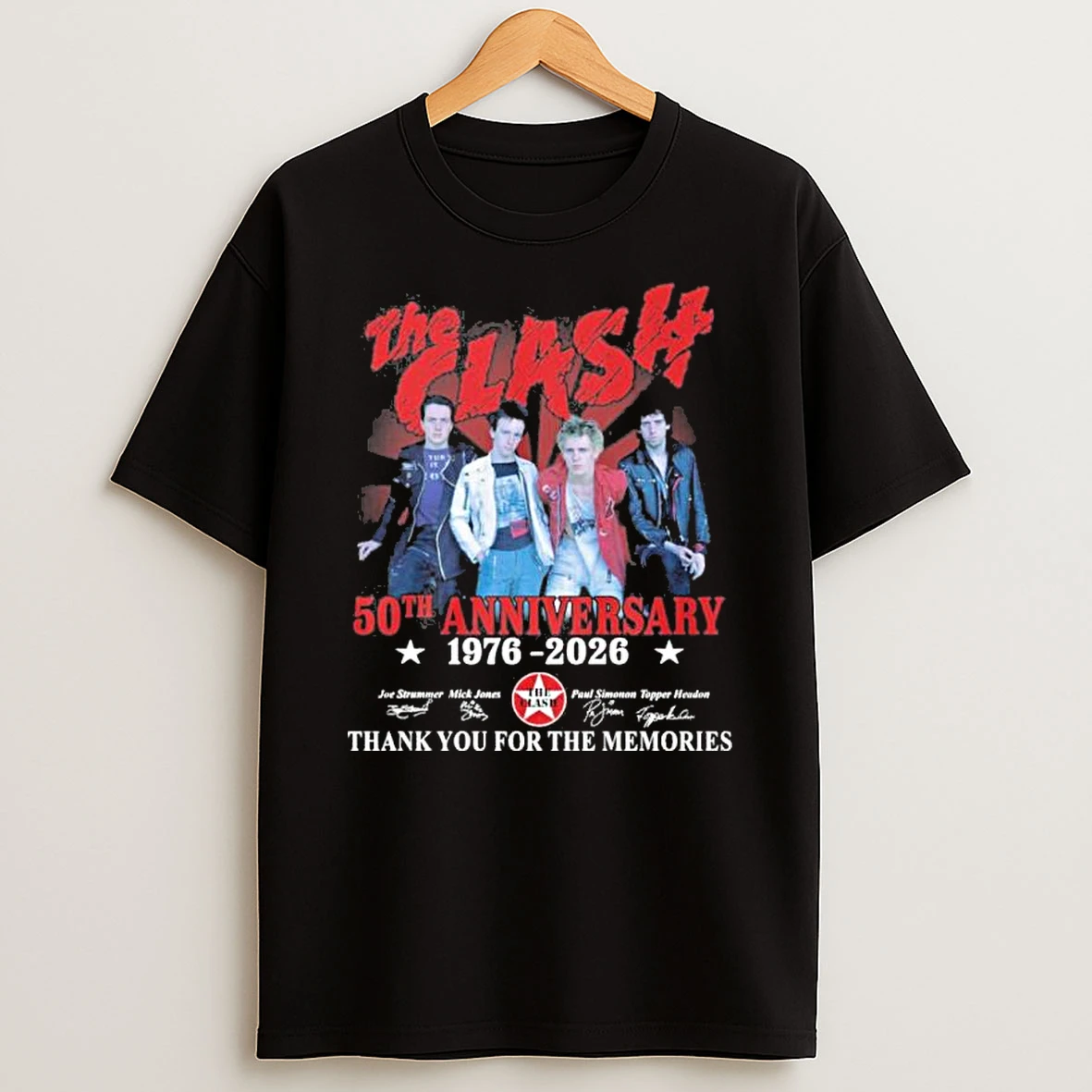 The Clash 50th Anniversary 1976 2026 Thank You For The Memories Shirts