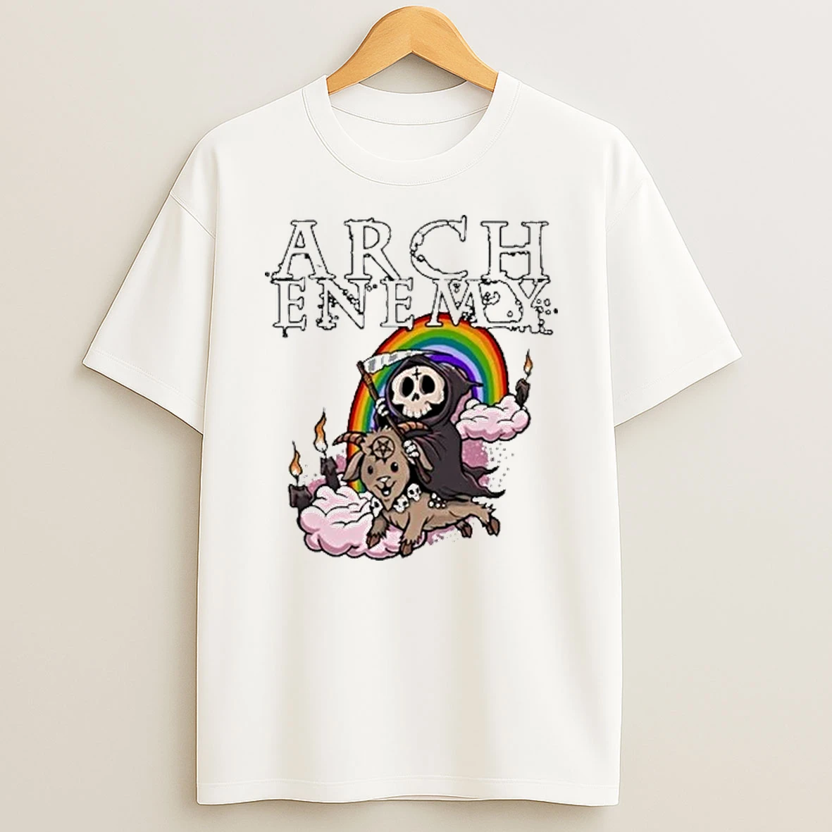 The Death Skeleton Arch Enemy Pure Freaking Metal Shirts