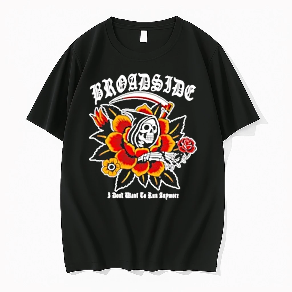 The Death Skeleton Broadside I Dont Want To Run Traditional Reaper Shirts