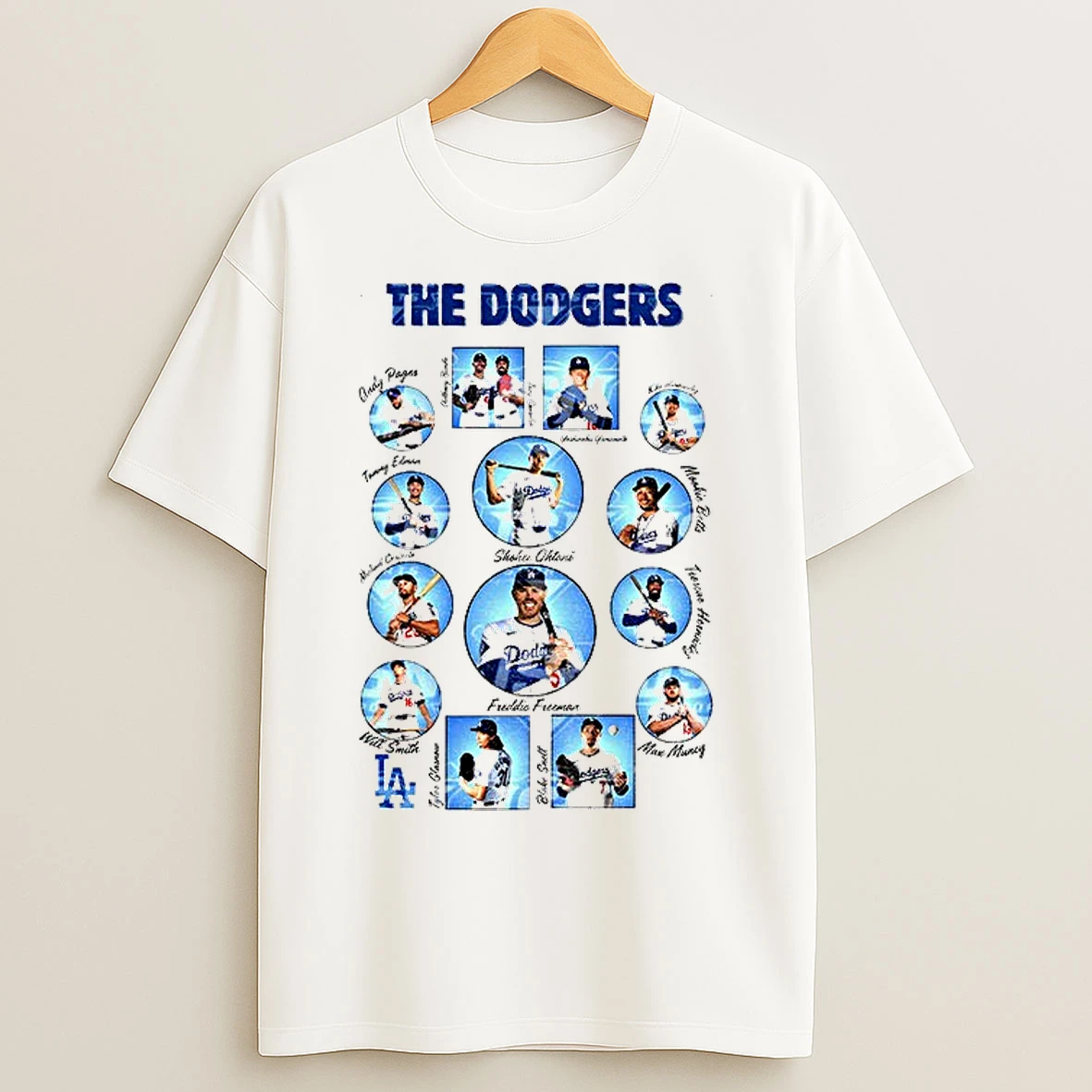 The Dodgers Los Angeles Dodgers All Team Mlb Baseball World Series 2025 Signatures T Shirts