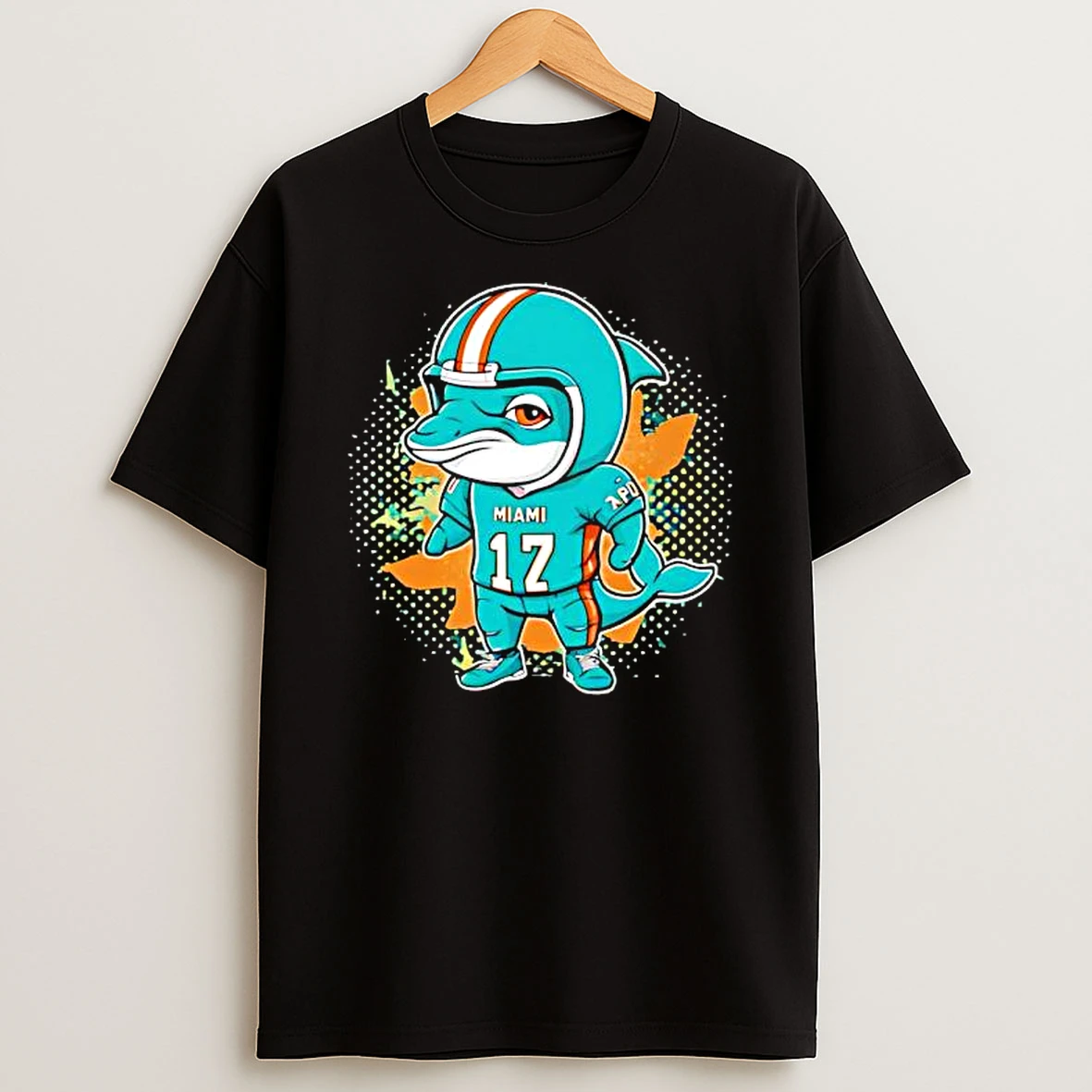 The Dolphins Miami Dolphins Football Cartoon Shirts