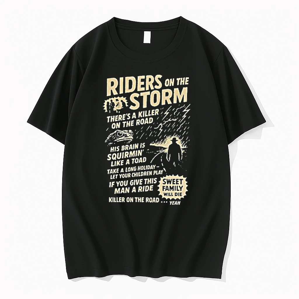 The Doors Halloween Riders On The Storm Theres A Killer On The Road Playlist Happy Halloween Shirts