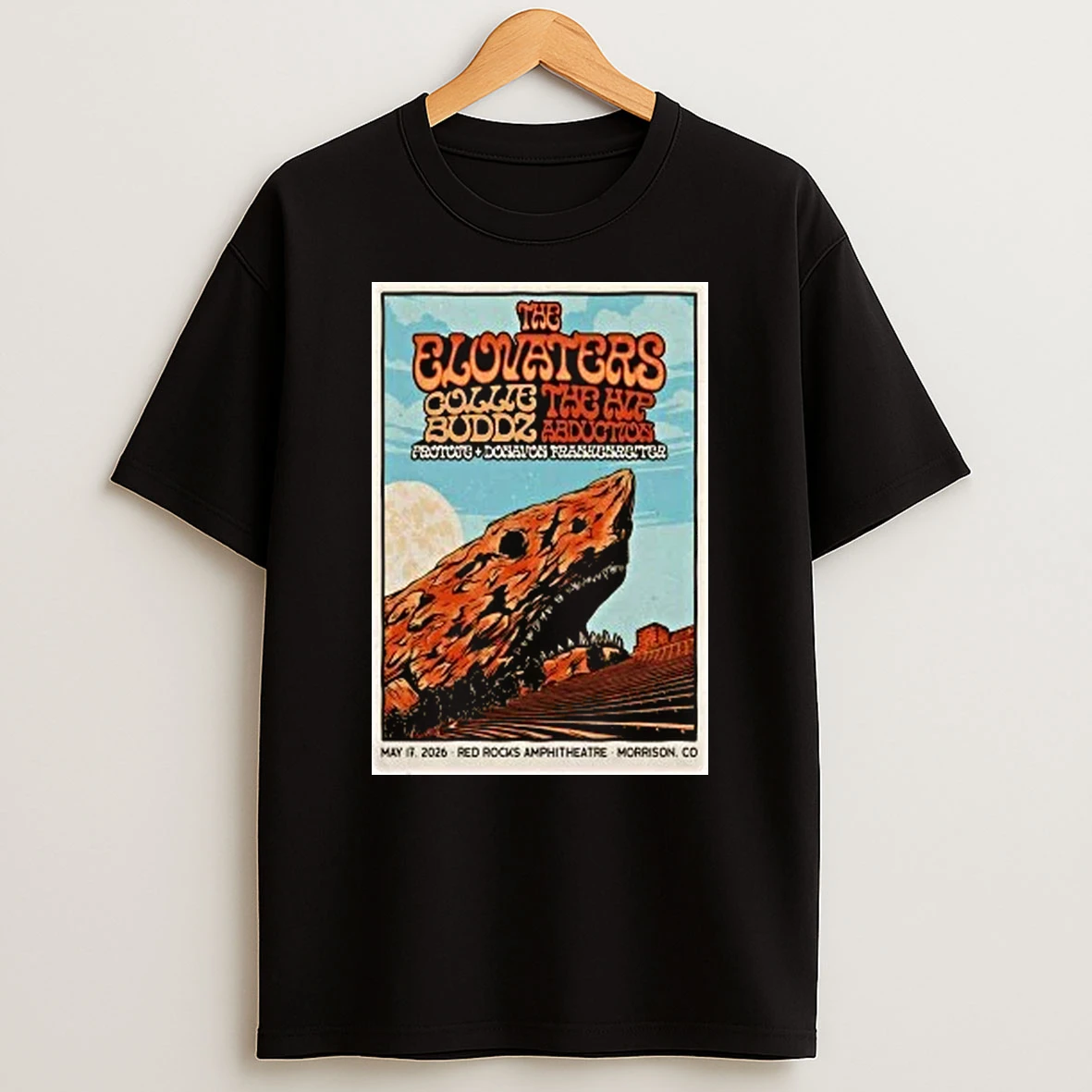 The Elovaters May 17 2026 Red Rocks Shows Shirts