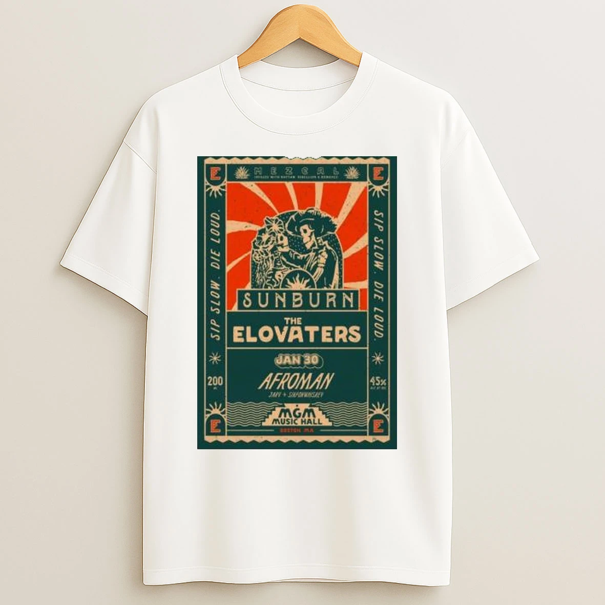 The Elovaters Mgm Music Hall Boston Ma Jan 30 2026 Circle White T Shirts
