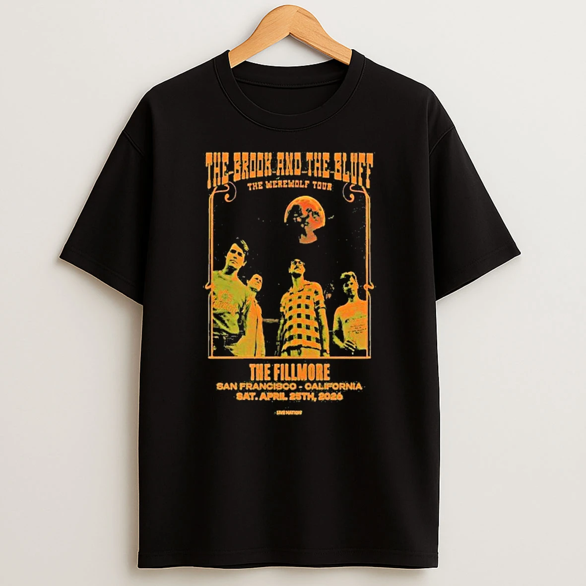 The Fillmore The Brook And The Bluff The Werewolf Tour 2026 San Francisco Ca Shirts