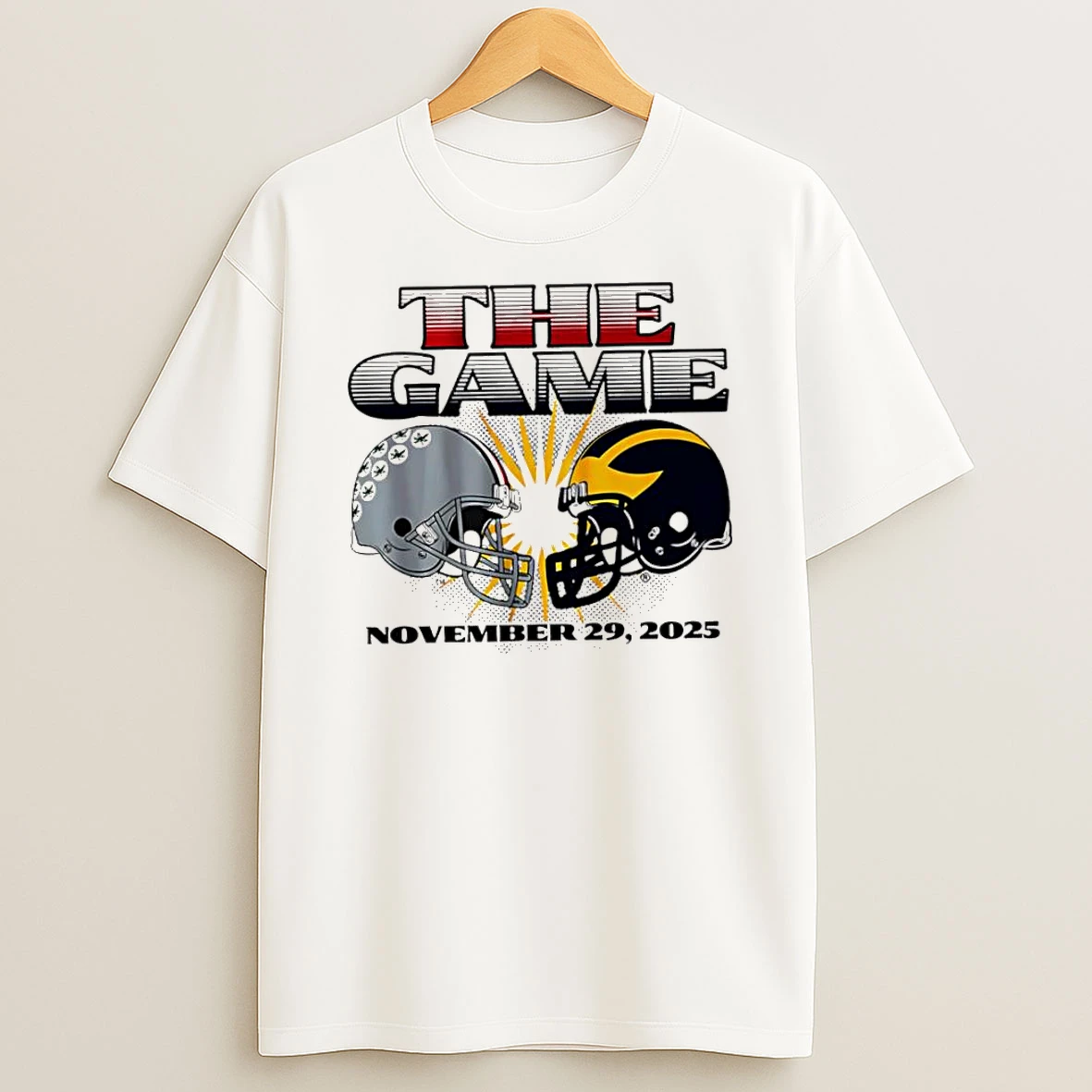 The Game Ohio State Buckeyes Vs Michigan Wolverines Helmets Shirts
