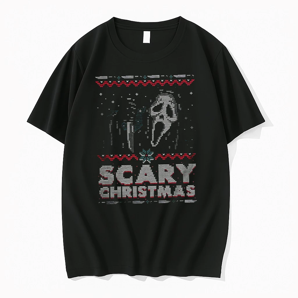 The Ghostface Scream Scary Ugly Christmas Shirts