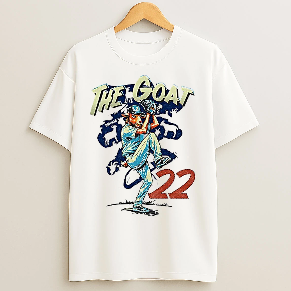 The Goat Clayton Kershaw 22 Los Angeles Dodgers Mlb Baseball World Series 2025 T Shirts