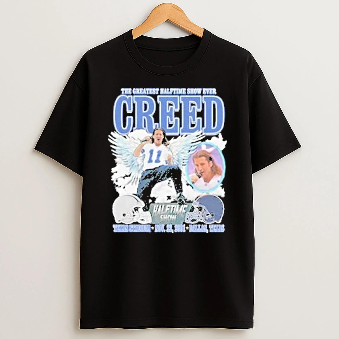 The Greatest Halftime Show Ever Creed Texas Stadium Nov 22 2001 Dallas Texas Shirts