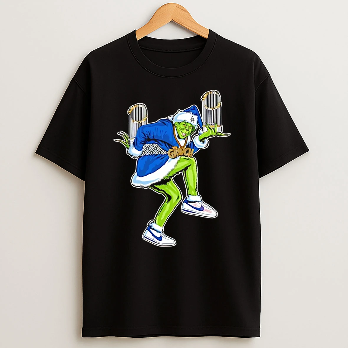 The Grinch La Dodgers 2025 Ws Champions Trophy Christmas Shirts
