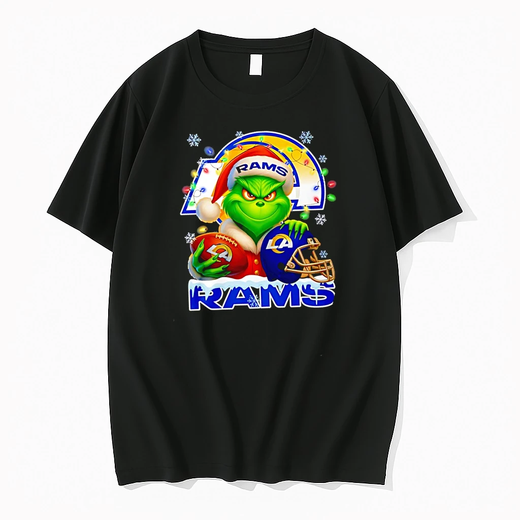The Grinch Love Los Angeles Rams Football Lights Christmas 25 Shirts