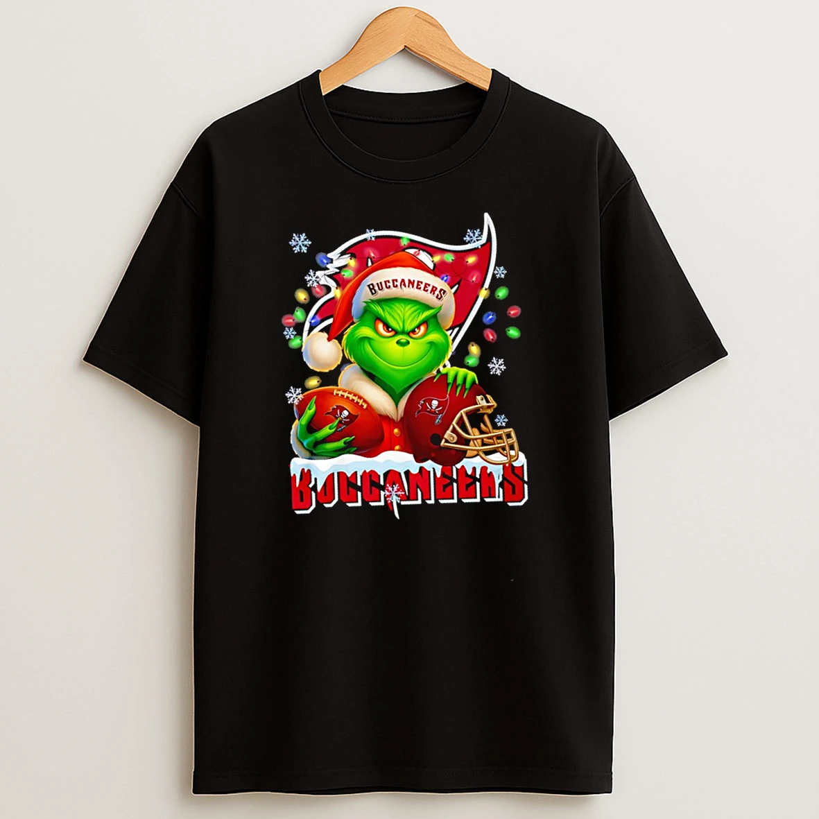 The Grinch Love Tampa Bay Buccaneers Football Lights Christmas 25 Shirts