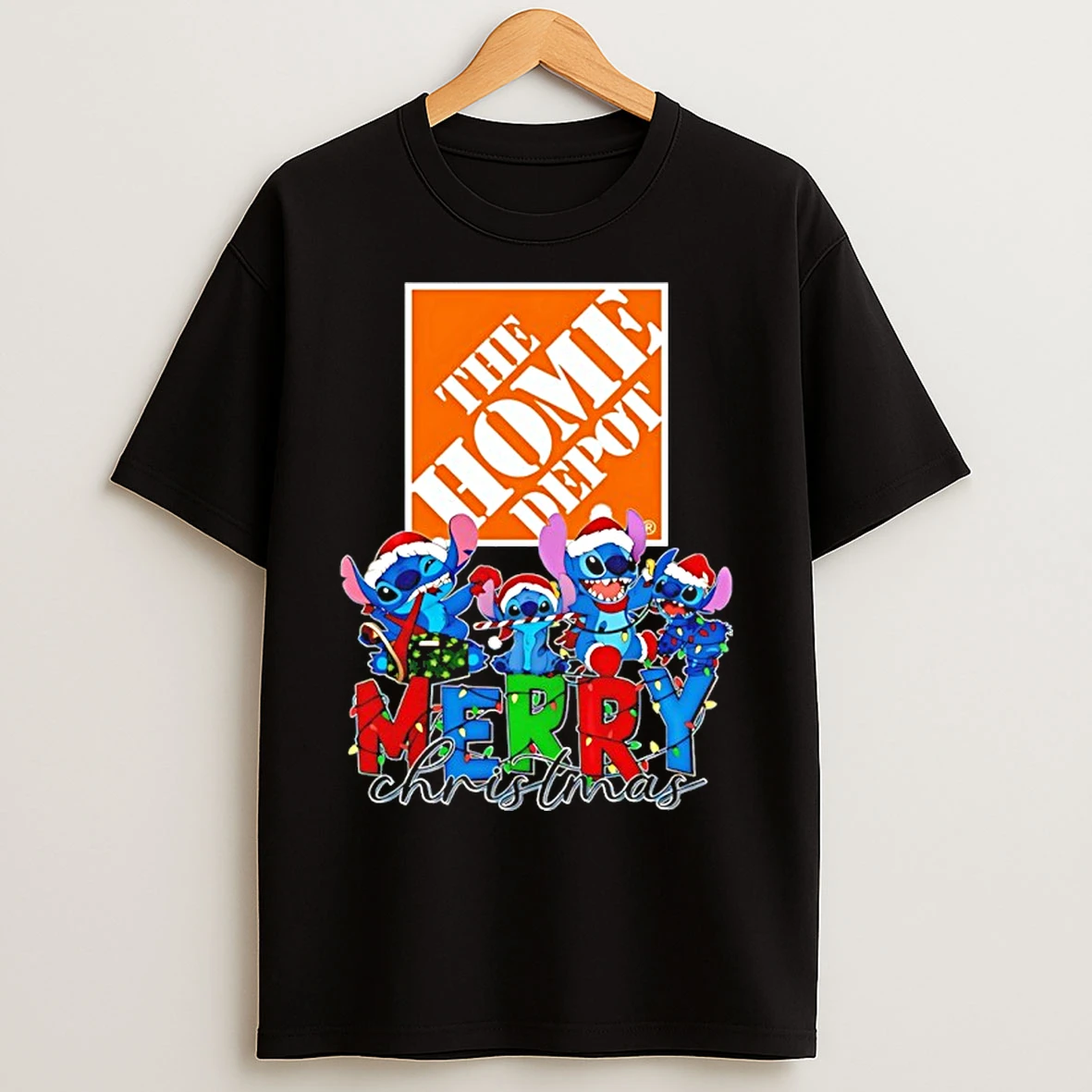The Home Depot X Stitch Lightning Merry Christmas 2025 T Shirts