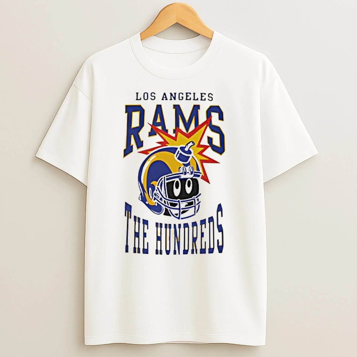 The Hundreds X Los Angeles Rams Bone Logo T Shirts