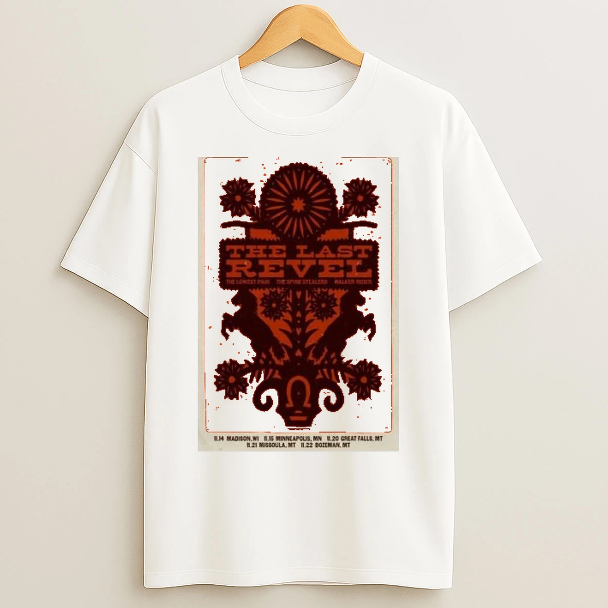 The Last Revel Nov Tour 2025 Circle White T Shirts