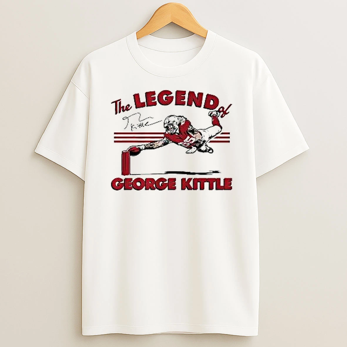 The Legend Of George Kittle Signature Shirts