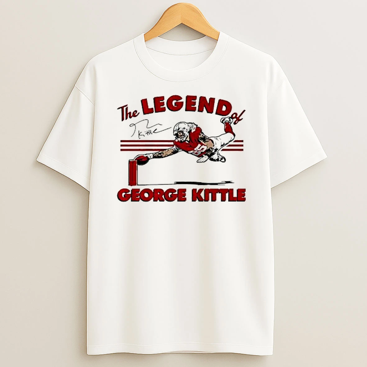 The Legend Of George Kittle Signature Football Shirts
