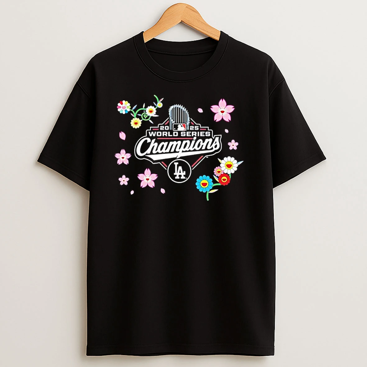 The Los Angeles Dodgers X Takashi Murakami World Series Champions 2025 T Shirts