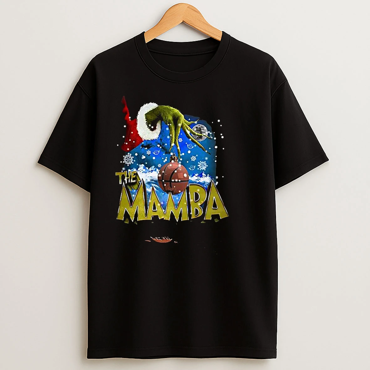The Mamba X Grinch Hand Bauble Basketball Christmas T Shirts