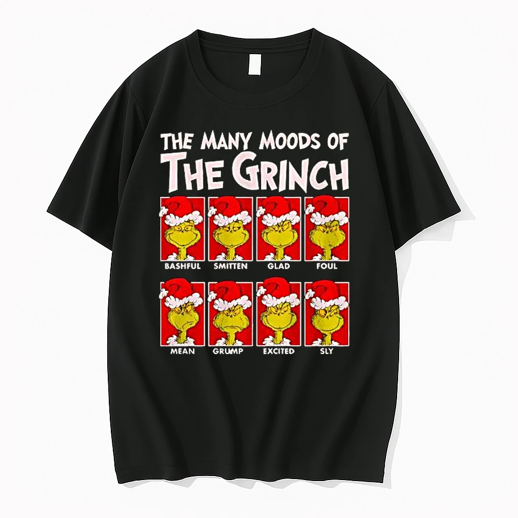 The Many Moods Of Grinch Dr Seuss Christmas Shirts