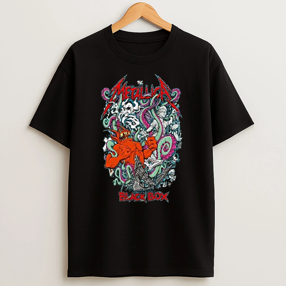 The Metallica Black Box Eruption Screen Printed Shirts